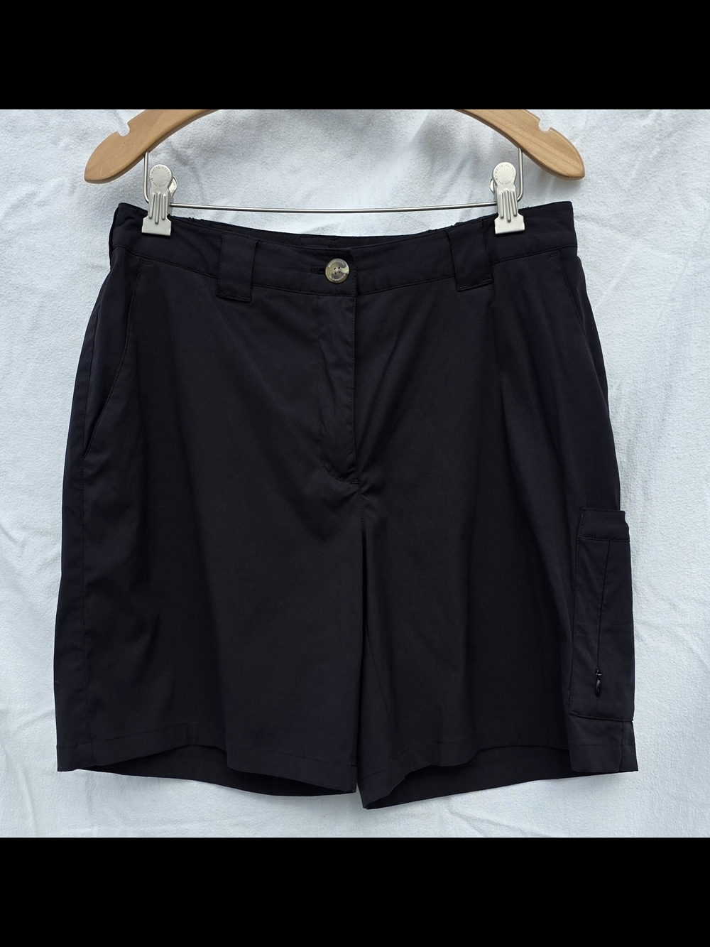 Exofficio Black Women's Travel Cargo Shorts Size 10